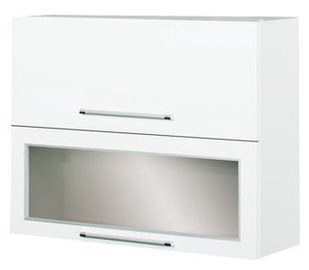 Bodzio Loara Upper Cabinet With Glass 90GDW White
