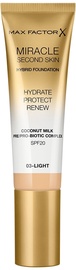 Tonālais krēms Max Factor Miracle Second Skin Light, 30 ml
