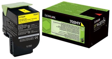 Lazerinio spausdintuvo kasetė Lexmark 702HY Toner Cartridge Yellow