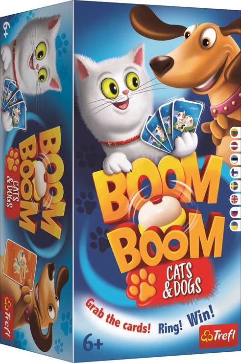 Настольная игра Trefl Boom Boom Cats & Dogs, LT LV EE RUS EN DE