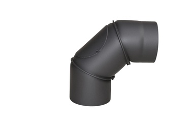 Ühendustoru nurk 90° 150mm must