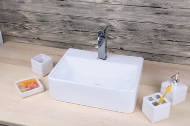 Раковина для ванной Sanycces LA500011, керамика, 400 мм x 300 мм x 120 мм