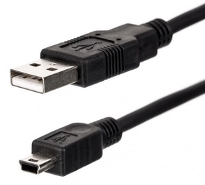 Netrack Cable USB-mini / USB Black 0.1m