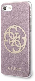 Guess Glitter 4G Logo Back Case For Apple iPhone 7/8/SE 2020 Pink