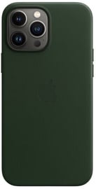 Futrālis Apple iPhone 13 Pro Max Leather Case with MagSafe, zaļa