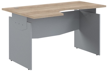 Skyland Offix New Ergonomic Desk OCET 149 Left Light Sonoma Oak/Metallic