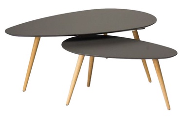 Signal Meble Nolan Bow Coffee Table Set Gray