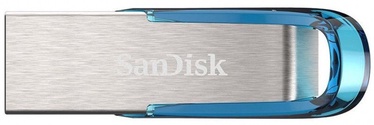 USB atmintinė SanDisk Ultra Flair, mėlyna, 64 GB