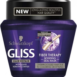 Kaukė plaukams Schwarzkopf Gliss Kur Fiber Therapy Bonding, 300 ml