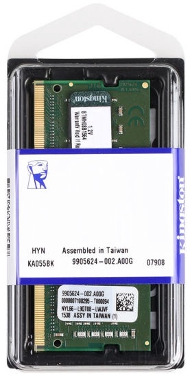 Operatyvioji atmintis (RAM) Kingston KVR26S19S8/8, DDR4 (SO-DIMM), 8 GB, 2666 MHz