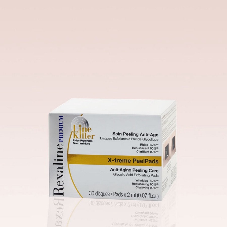 Скраб для лица для женщин Rexaline Premium X-Treme anti-aging peeling care, 30 pads, 60 мл