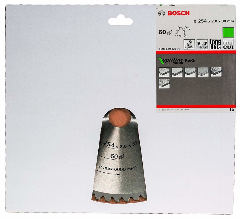 Griešanas disks Bosch, 254 mm x 30 mm