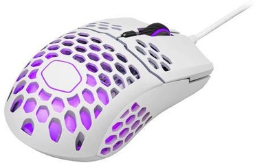 Žaidimų pelė Cooler Master MM711 RGB Matte White, laidinė, optinė