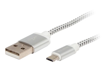 Laidas USB A - Micro USB 1m balta 66-097