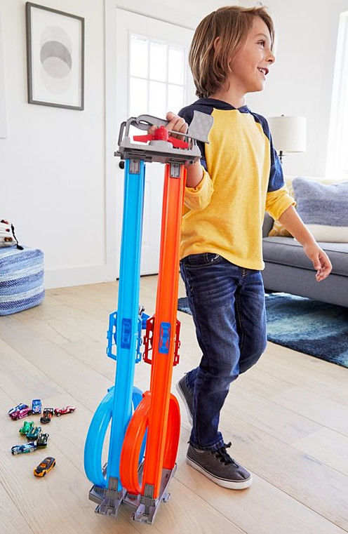 hot wheels track double loop
