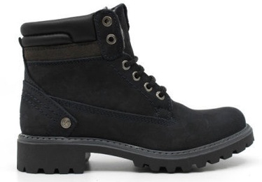 Wrangler Creek Fur Womens Leather Winter Boots Navy 39