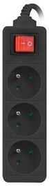Lanberg Power Strip 3m Black PS1-03E-0300-BK