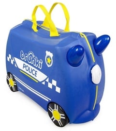 Ceļojumu koferi Trunki Percy The Police Car, zila, 18 l, 210 x 460 x 310 mm