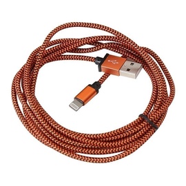 Platinet Braided Cable USB To Lightning 2m Orange