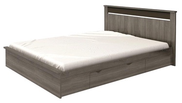 Idzczak Meble Bed Latte Truffle Sonoma Oak/Swamp Oak