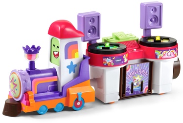 Transporta rotaļlietu komplekts VTech Toot-Toot Cory Carson DJ Train Trax & The Roll Train 80-528904, daudzkrāsaina