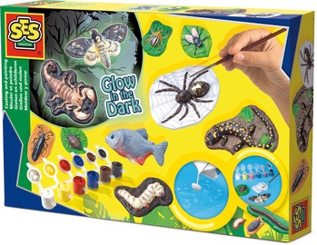 SES Creative Glow In The Dark Scary Animals Casting & Painting 01153