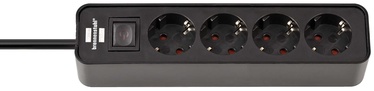 Bremounta Power Strip Ecolor 1.5m 4 Outlets Black