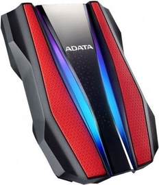 Жесткий диск Adata HD770G, HDD, 1 TB, черный/красный