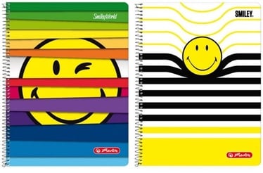 Kaustik Herlitz Smiley World, jooneline, A4, 80 lehte