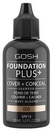 Tonālais krēms GOSH Plus+ 08 Golden, 30 ml