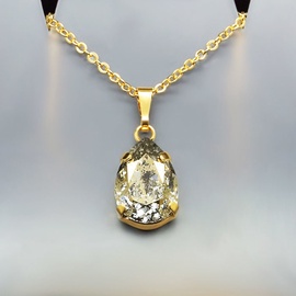 Diamond Sky Pendant Gold Patina Venus II With Swarovski Crystals