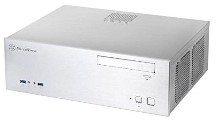 Arvuti korpus SilverStone Series GD04 USB 3.0, hõbe