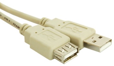 Qoltec Cable USB to USB White 3m