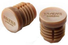 Brooks England Rubber Bar End Plugs Brown