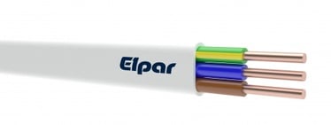 Halogēnu nesaturošs instalācijas kabelis Elpar HDHP-J Ar vienu stiepli, Dca, 500 V, 100 m, 3 x 2.5 mm²