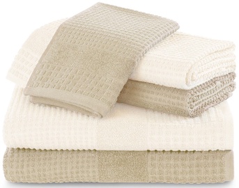 Полотенце AmeliaHome Plano, бежевый/песочный, 70 см x 140 см