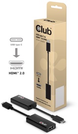 Club 3D USB 3.1 Type C To HDMI 2.0 UHD Active Adapter Black