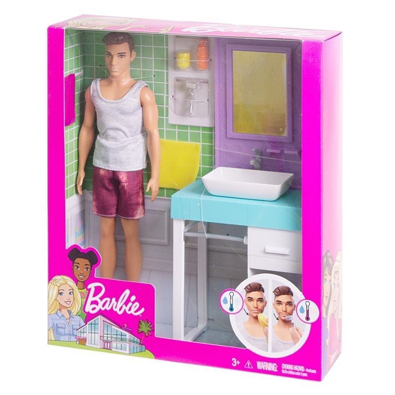 barbie bathroom playset