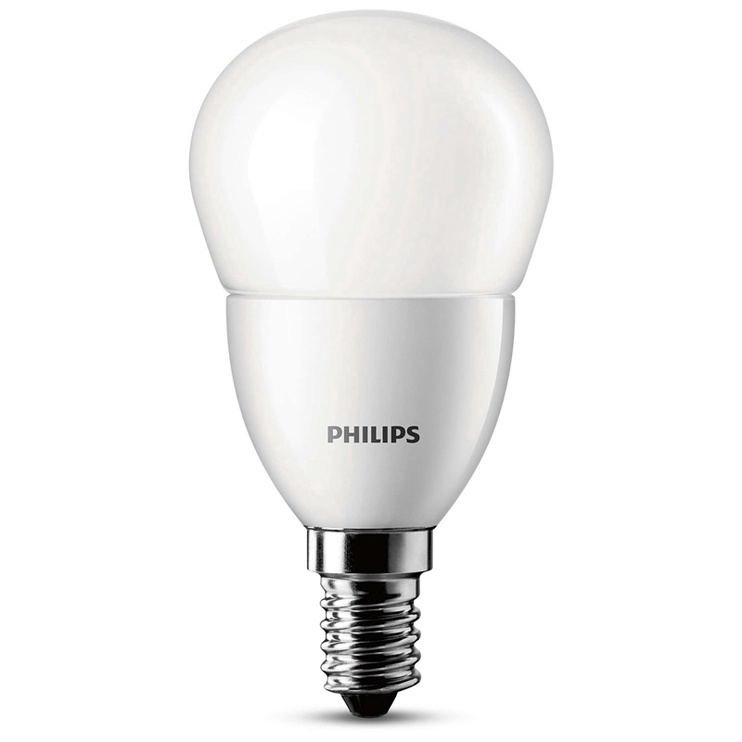Lemputė Philips LED, A55, šiltai balta, E14, 5.5 W, 470 lm