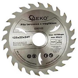 Geko Circular Saw Blade For Wood TCT 125x22x24T