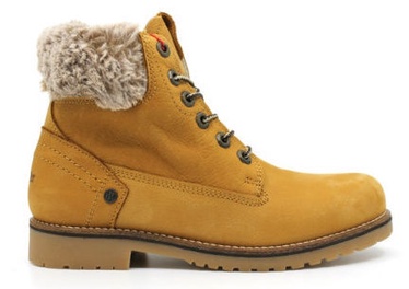 Wrangler Creek Alaska Fur Leather Winter Boots Light Brown 39