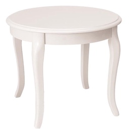 Kafijas galdiņš Signal Meble Royal D, balta, 600x600x500 mm