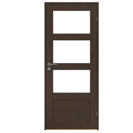 Дверь Swedoor Rustic 343, левосторонняя, коричневый/ореховый, 209 x 89 x 4 см