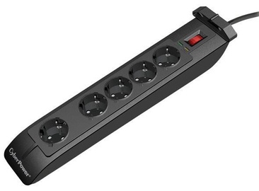 Cyber Power Surge Protector 5 Outlet Black 1m