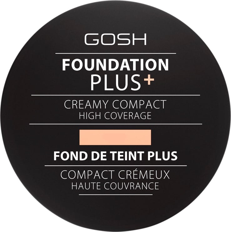 Pudra Gosh Foundation Plus + Creamy Compact High Coverage 04 Natural, 10 g