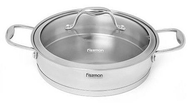 Fissman Miranda Saute Pan With Glass Lid 24x6cm 2.9l