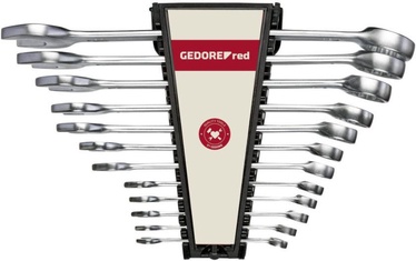 Divpusējas uzgriežņu atslēga Gedore Red Combination Spanner Set 6-32mm 15pcs
