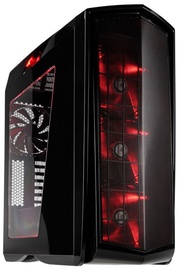 SilverStone Case Primera PM01 Black Red LED
