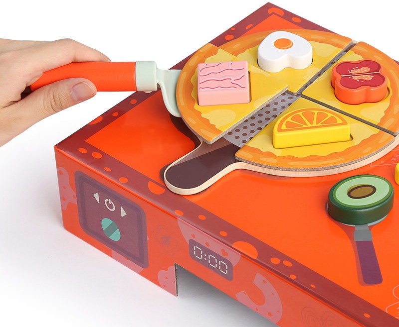 Деревянные пазлы TopBright Pizza, 75 см