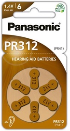 Baterijas Panasonic, PR12, 6 gab.